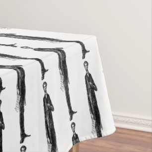 Abe Lincoln US-Präsident Vintag Portrait USA Tischdecke