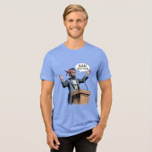 Abe Lincoln: "USA! USA! USA!" Tri-Blend Shirt (Vorderseite voll)