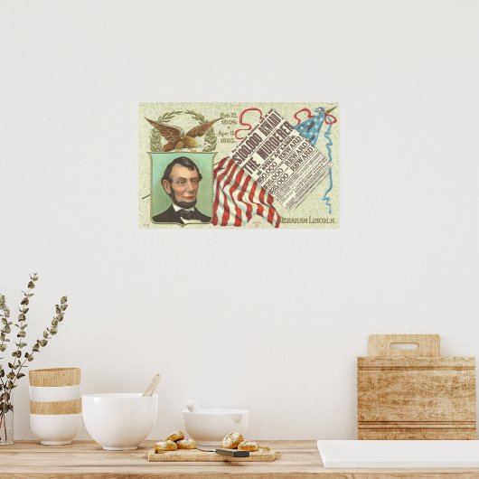 Abe Lincoln Vintage Poster (Küche)