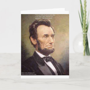 Abe Lincoln "Wiser" Zitat gibt T-Shirts Karten etc