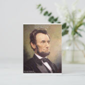 Abe Lincoln "Wiser" Zitat gibt T-Shirts Karten etc (Stehend Vorderseite)