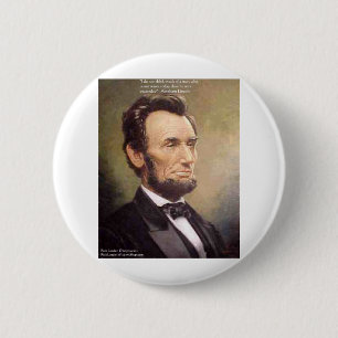 Abe Lincoln "Wiser" Zitat gibt T-Shirts Karten etc Button