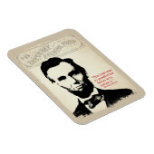 Abe Lincoln Zitat Magnet (Rechte Seite)