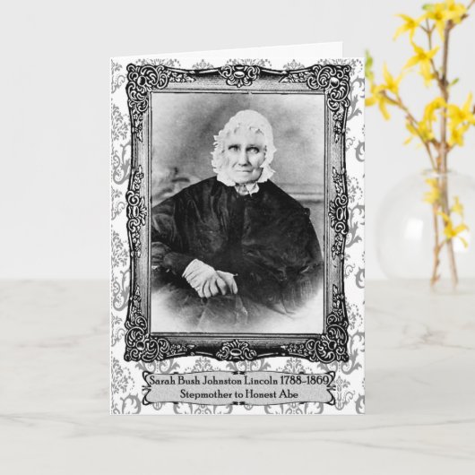 Abe Lincoln's Stepmuttertagskarte Karte (Gelbe Blume)