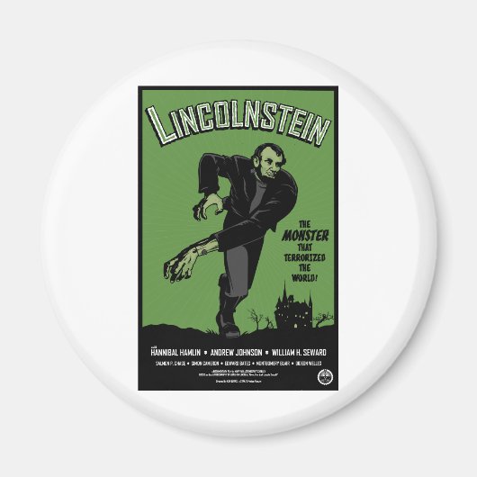 Abe Lincolnstein. Das Monster, das terrorisierte.. Magnet (Vorne)