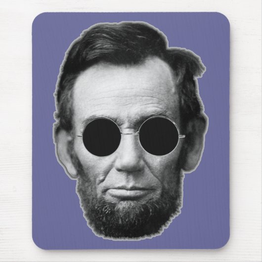 Abe Linoln und billige Sonnenbrille Mousepad (Vorne)