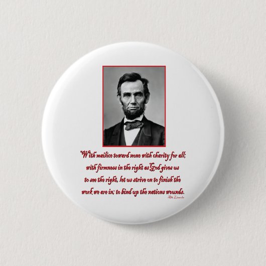 Abe-Malice-gegen-niemand Button (Vorderseite)