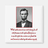 Abe-Malice-gegen-niemand Magnet (Vorne)