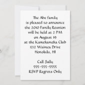 Abe Monogram Invite Einladung (Rückseite)