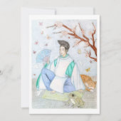 Abe no Seimei Originalkunstwerk Dankeskarte (Vorderseite)