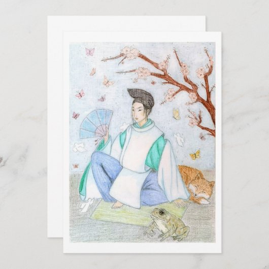 Abe no Seimei Originalkunstwerk Dankeskarte (Vorne/Hinten)