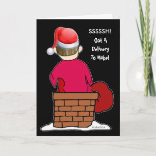 Abe R Doodle Makes a Delivery Feiertagskarte