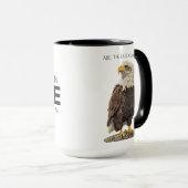 Abe the Bald Eagle Mug Tasse (VorderseiteRechts)