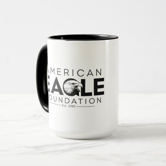 Abe the Bald Eagle Mug Tasse (Vorderseite Links)