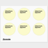 Abearican Apparel Runder Aufkleber (Blatt)