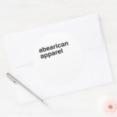 Abearican Apparel Runder Aufkleber (Umschlag)
