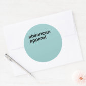 Abearican Apparel Runder Aufkleber (Umschlag)