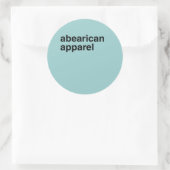 Abearican Apparel Runder Aufkleber (Tasche)