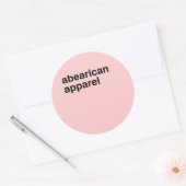 Abearican Apparel Runder Aufkleber (Umschlag)