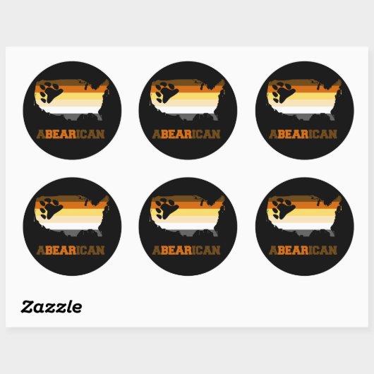 ABEARICAN — RUNDER AUFKLEBER (Blatt)