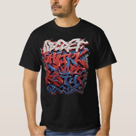 abecedario de graffiti Camiseta T-Shirt