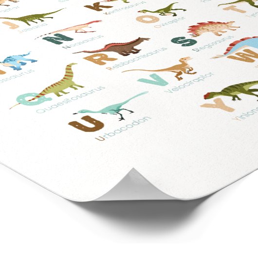 Abecedario Dinosaurios Poster (Ecke)