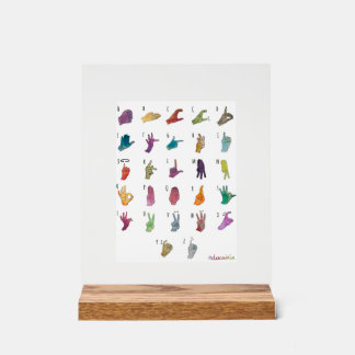 ABECEDARIO LENGUA DE SIGNOS ACRYLSCHILD