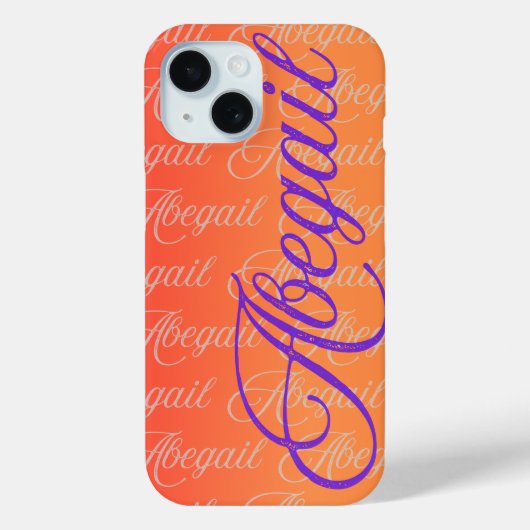 Abegail Wiederholungsnamensmuster Case-Mate iPhone Hülle (Rückseite)