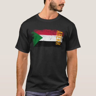 Abekisch Sudan Flagge für sudanesische Männer Frau T-Shirt