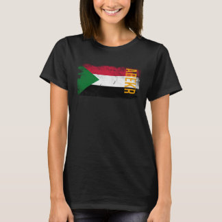 Abekr Sudan-Flagge Für sudanesische Männer Frauen T-Shirt