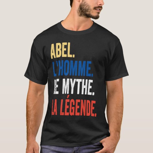 Abel der Mann der Mythos der Legende Idee T-Shirt (Vorderseite)