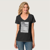 Abel Ernährungsinformation Problem lösen T-Shirt (Vorderseite Vollansicht)