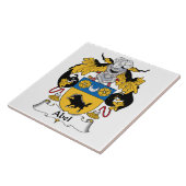 Abel-Familienwappen Fliese (Seite)