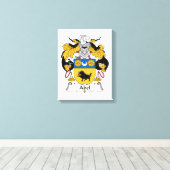 Abel Familienwappen Leinwanddruck (Insitu (Holzboden))