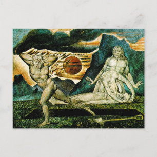 Abel gefunden von Adam & Eve Postkarte