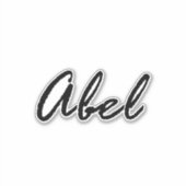 Abel Name Aufkleber (Vorderseite)