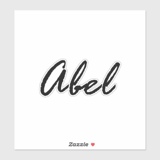 Abel Name Aufkleber (Blatt)