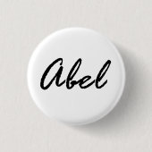Abel Name Button (Vorderseite)