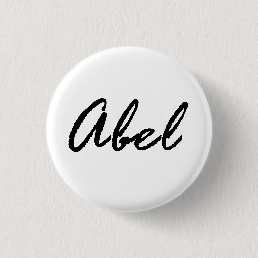 Abel Name Button (Vorderseite)