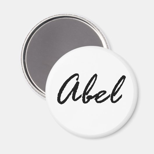Abel Name Magnet (Vorderseite/Rückseite)
