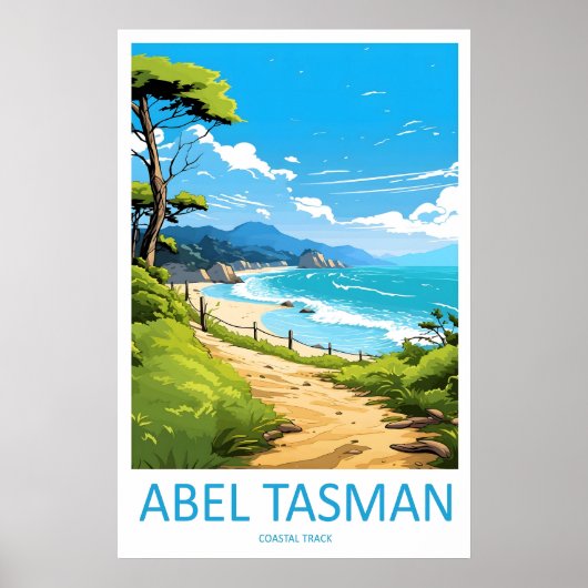 Abel Tasman Coastal Track Reisepark Poster Ski (Vorne)