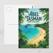 Abel-Tasman-Küste Neuseeland Postkarte (Vorne/Hinten)