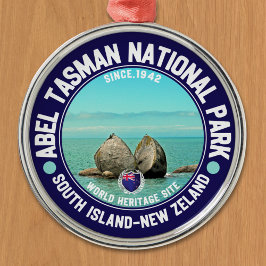 Abel Tasman National Park New Zeland Ornament Aus Metall