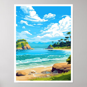 Abel Tasman National Park Travel Abbildung Poster