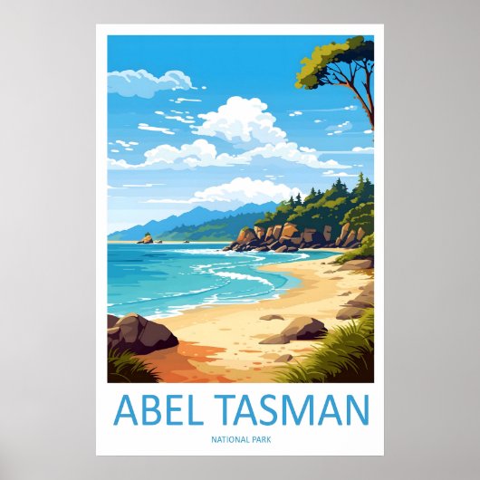 Abel Tasman National Poster Reise Park Ski (Vorne)