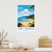 Abel Tasman National Poster Reise Park Ski (Küche)