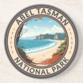 Abel Tasman Nationalpark Neuseeland Reiseroute Ret Getränkeuntersetzer (Vorne)