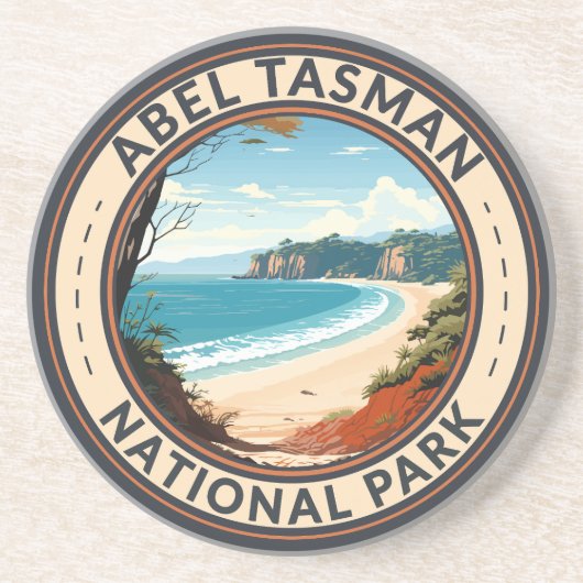 Abel Tasman Nationalpark Neuseeland Reiseroute Ret Getränkeuntersetzer (Vorne)