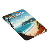 Abel Tasman Nationalpark Neuseeland Reiseroute Ret Magnet (Rechte Seite)