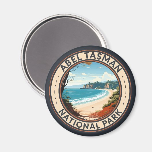 Abel Tasman Nationalpark Neuseeland Reiseroute Ret Magnet (Vorderseite/Rückseite)